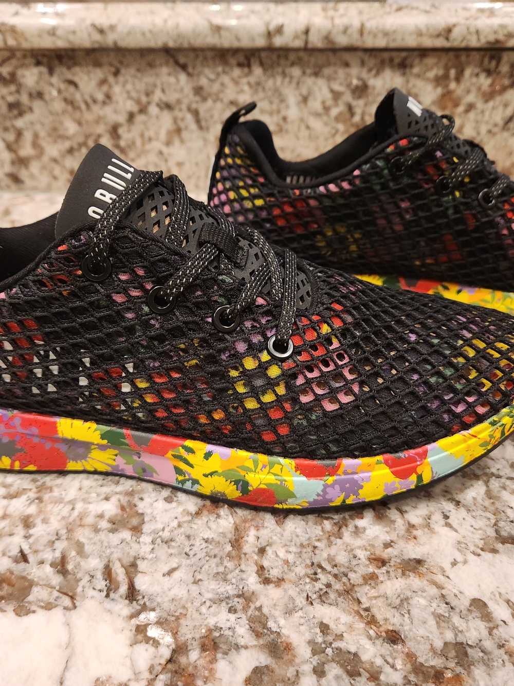 NOBULL Women's Midnight Floral Mesh Runners 8.5
